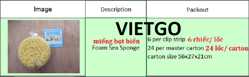 Miếng bọt biển Vietgo