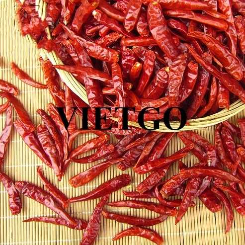 Cơ hội xuất khẩu ớt sang thị trường Ấn Độ