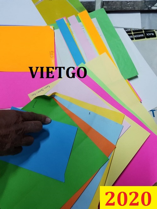 Cơ hội giao thương đặc biệt – Đơn hàng thường xuyên - Thương nhân đến từ Pakistan cần nhập khẩu giấy màu từ thị trường Việt Nam