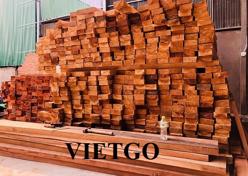Cơ hội xuất khẩu 20 container 40ft gỗ căm xe xẻ và tròn sang thị trường Trung Quốc