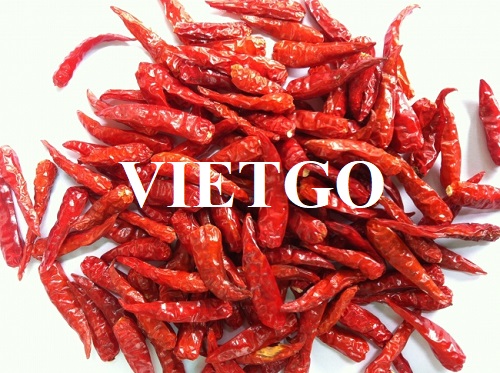Opportunity to export 5 20ft containers of dried chillies to the US market