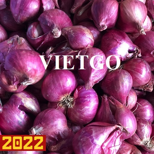 The opportunity to export red onions from a Singaporean trader