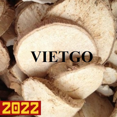 Opportunity to export large quantities of cassava chips to the Chinese market