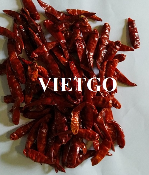 Commercial affair to export dried chilies for a Chinese company