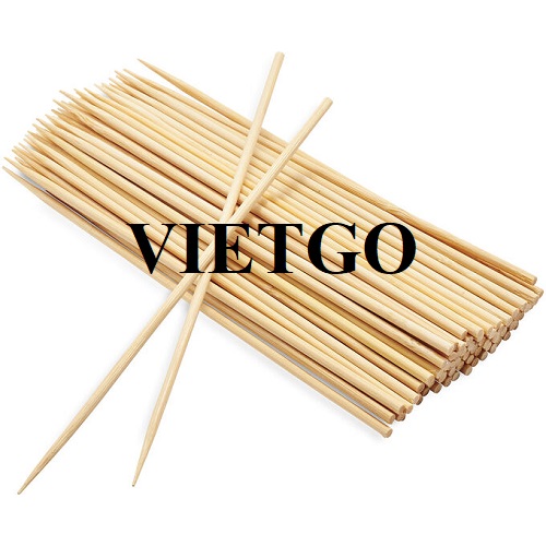 Opportunity to trade and export bamboo skewers for a business in Spain