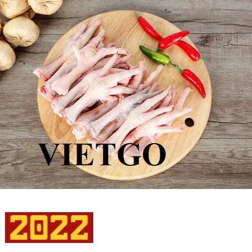 Opportunity to export large quantity of chicken feet monthly to the Chinese market