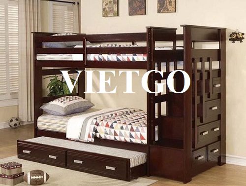 The export deal of wooden bunk beds to the US market