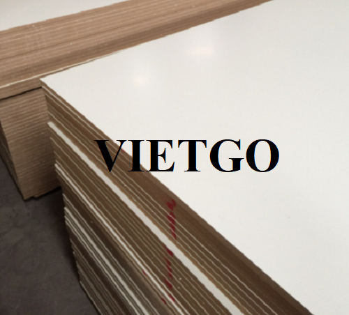 Opportunity to export melamine faced MDF boards from a French wood enterprise