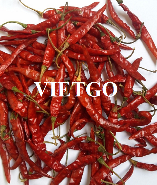 Opportunity to cooperate with an Indian customer for chili products