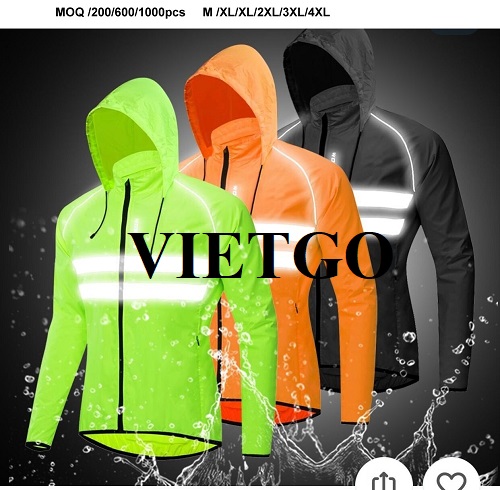 Opportunity to export bike rain jacket to the Italian Market