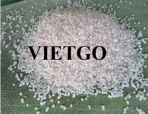 The cooperation deal to export white rice comes from a large enterprise in China
