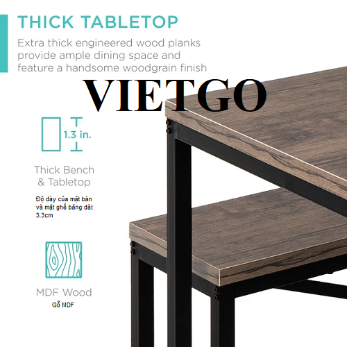 The export deal of wooden dining table sets to the US market