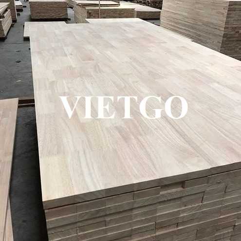 Thương vụ xuất khẩu sản phẩm gỗ ghép thanh cao su đến thị trường Đài Loan