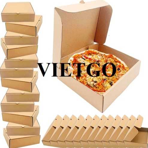 Thương vụ xuất khẩu hộp pizza sang thị trường Bỉ