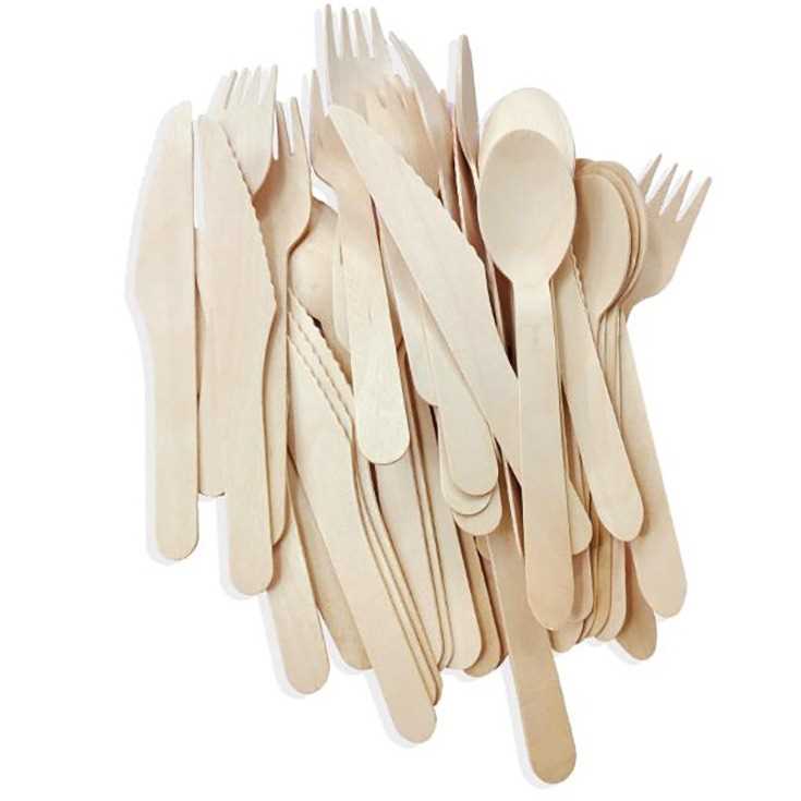I need disposable wooden cutlery Knife, Fork, Spoon