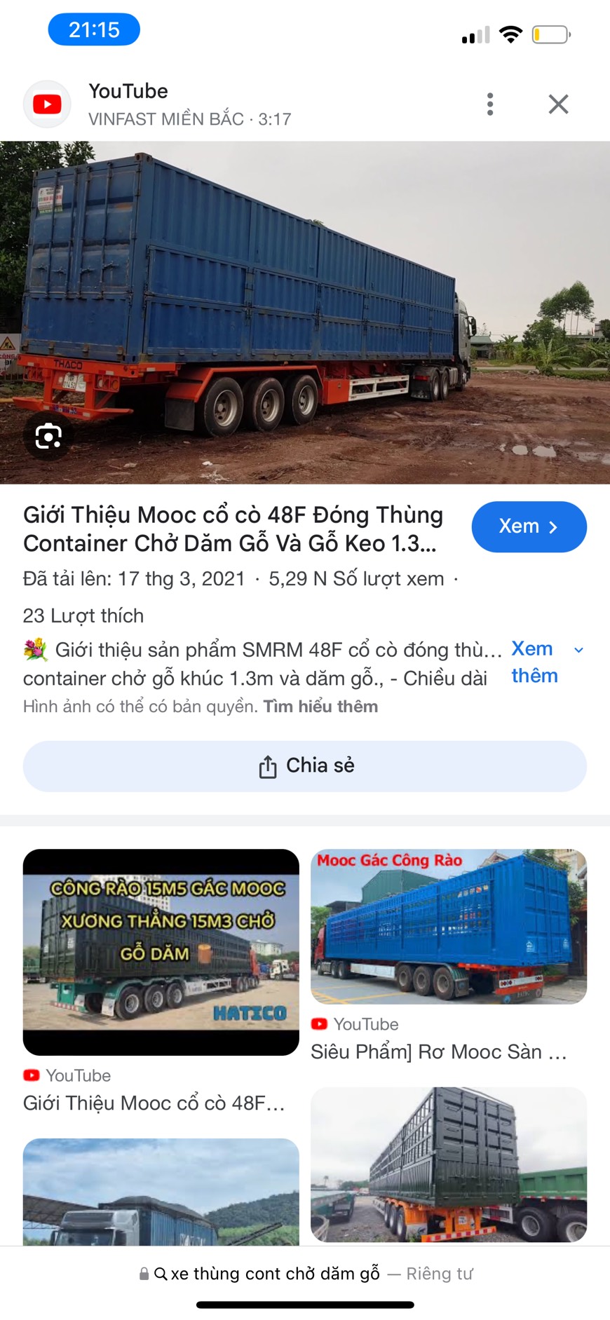 Chúng tôi cần tìm vận tải trong nước