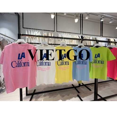 Thương vụ xuất khẩu áo T-shirt đến từ vị khách hàng người Anh