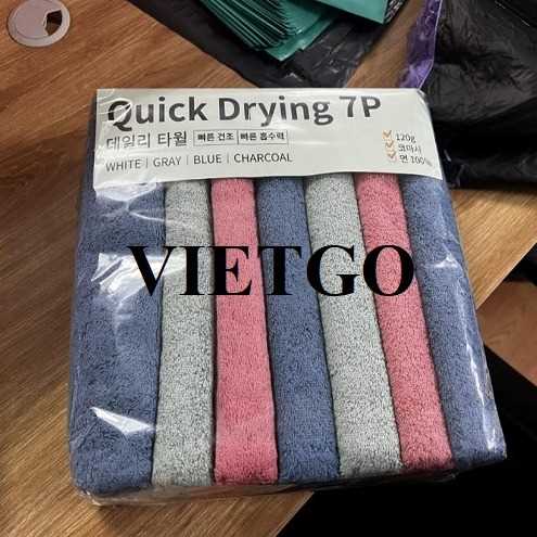 Cơ hội xuất khẩu khăn bông sang thị trường Hàn Quốc