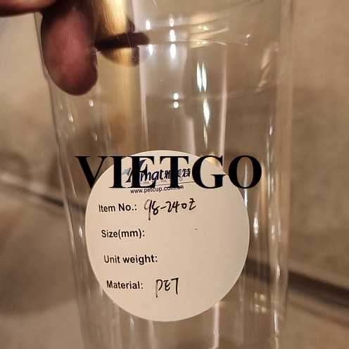 Thương vụ xuất khẩu sản phẩm cốc nhựa sang thị trường Mỹ