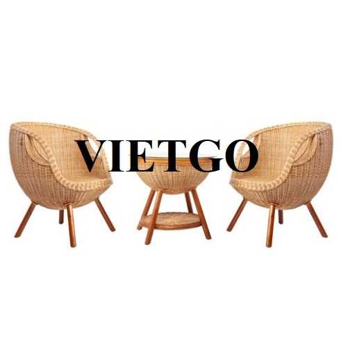 Cơ hội xuất khẩu bàn ghế mây tre đan cho vị khách hàng Indonesia