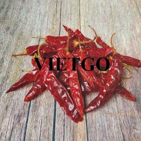 Thương vụ hợp tác xuất khẩu ớt khô có cuống đến thị trường Sri Lanka