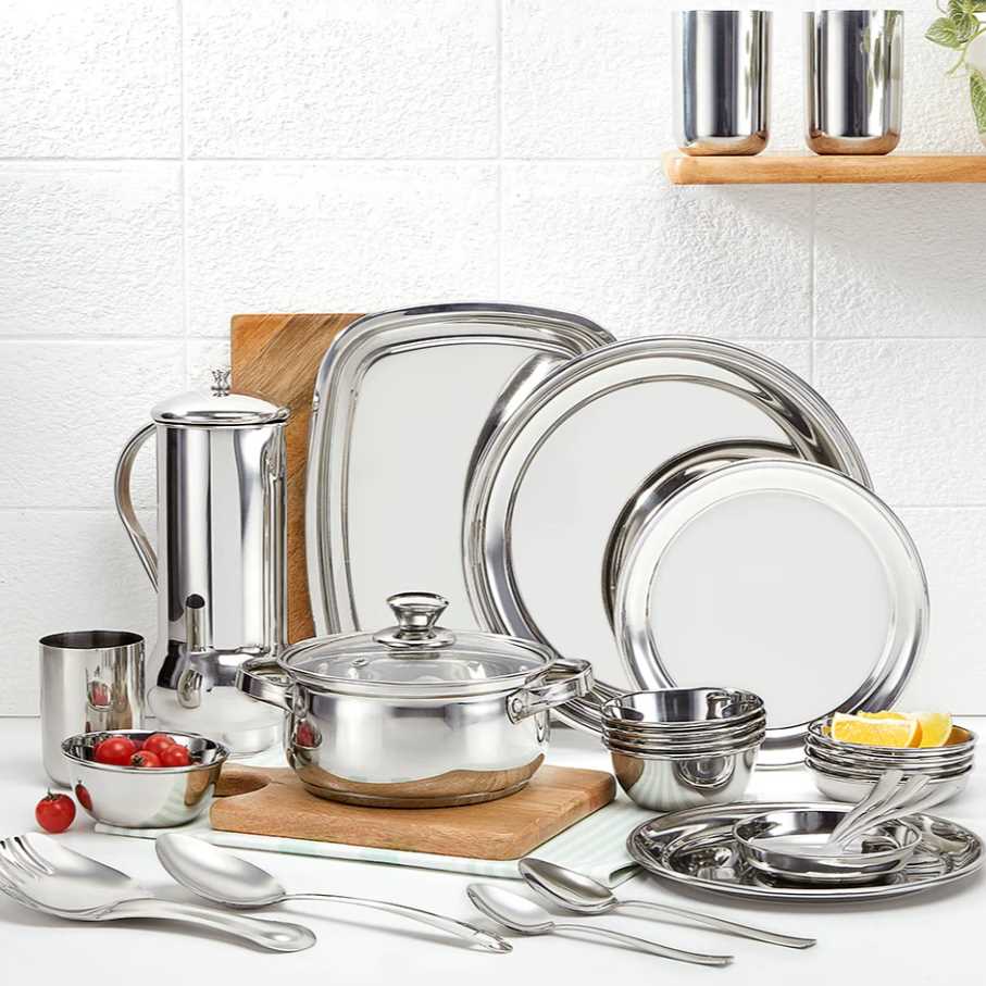i need steel dinnerware
