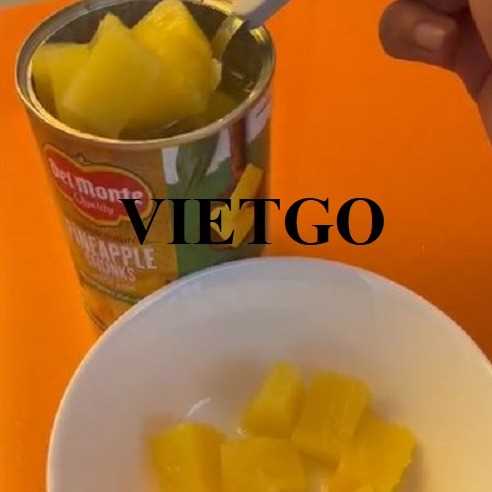 (Gấp) Cơ hội xuất khẩu dứa đóng hộp đến thị trường Thụy Điển