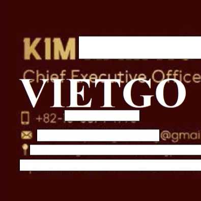 Vị doanh nhân người Hàn Quốc đang tìm kiếm đại diện thương mại hợp tác tại Việt Nam