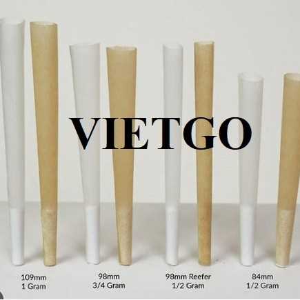 Thương vụ xuất khẩu sản phẩm Giấy thuốc lá pre-rolled cones đến thị trường Mỹ