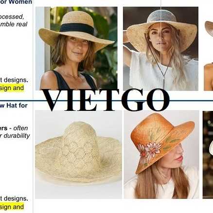 Thương vụ xuất khẩu sản phẩm Mũ đến thị trường Israel