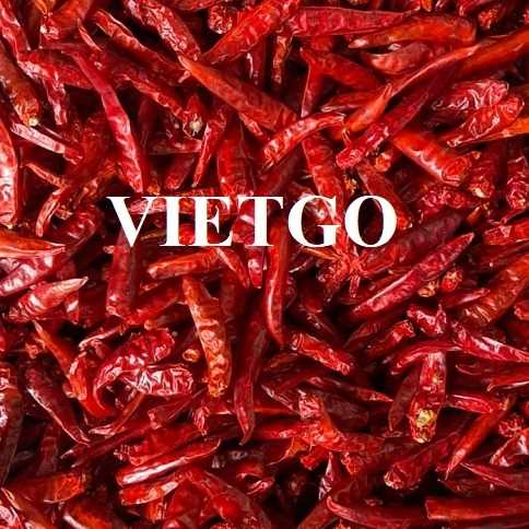Cơ hội xuất khẩu ớt khô không cuống sang thị trường Anh và khu vực Trung Đông