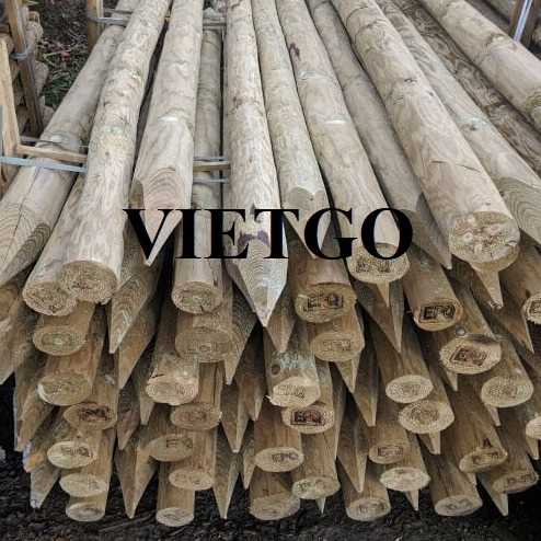 Thương vụ xuất khẩu sản phẩm cọc gỗ đến thị trường Hàn Quốc