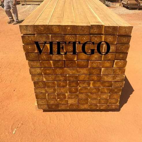 Thương vụ xuất khẩu sản phẩm gỗ teak xẻ đến thị trường Ấn Độ