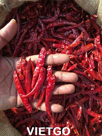 Cơ hội xuất khẩu 1.000 tấn ớt đỏ khô sang Trung Quốc