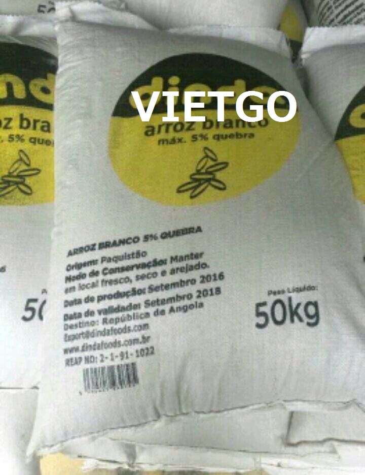 Cơ hội xuất khẩu 3 container 20ft bao PP dệt đựng gạo sang Angola