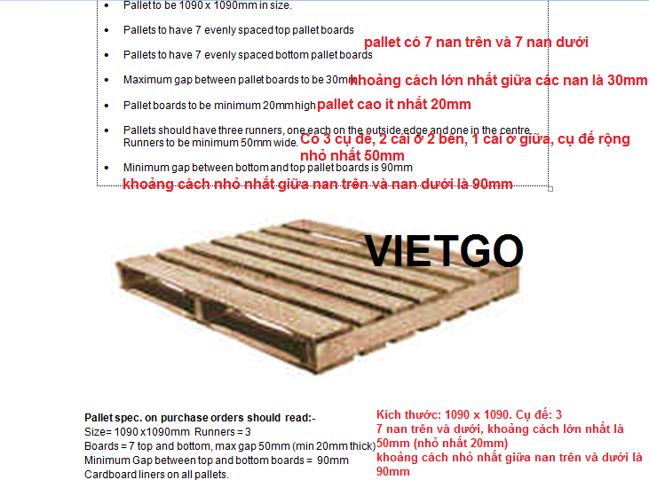 Đối tác người Malaysia đang cần mua 1 container 40ft gỗ pallet