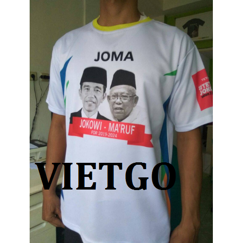 Khách hàng người Indonesia cần nhập khẩu số lượng lớn Áo T shirt