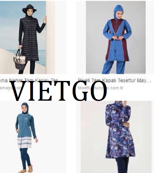 Vị khách hàng người Thổ Nhĩ Kỳ cần nhập khẩu áo bơi Hijab từ Việt Nam