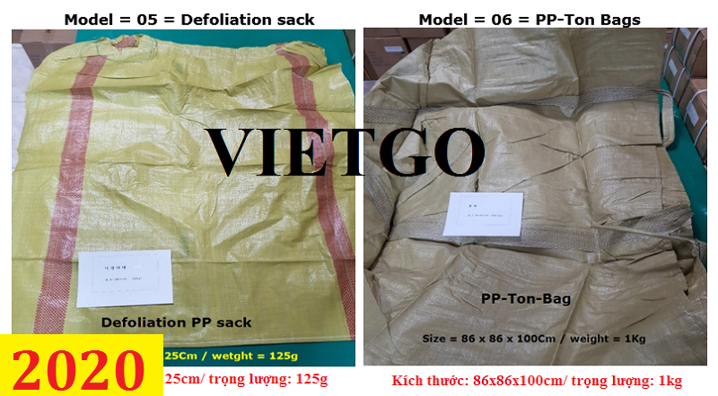 Cơ hội giao thương– Đơn hàng thường xuyên - Thương nhân đến từ Hàn Quốc cần nhập khẩu túi dệt PP từ Việt Nam