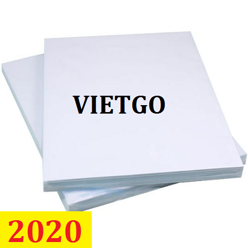 Cơ hội giao thương – Đơn hàng thường xuyên - Cơ hội xuất khẩu giấy A4 đến từ một vị khách hàng VIP của VIETGO