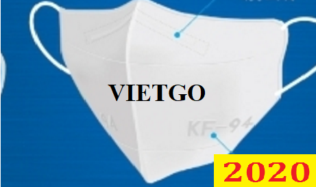 Cơ hội giao thương Đặc biệt –  Đơn hàng Gấp – Khách hàng VIP của VIETGO đến từ Hàn Quốc đang cần tìm nguồn cung ứng số lượng lớn sản phẩm khẩu trang y tế