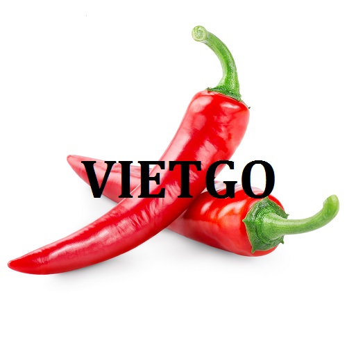 Cơ hội giao thương Đặc Biệt  - Đơn Hàng Hàng Tháng -  Cơ hội xuất khẩu Ớt sang thị trường Dubai