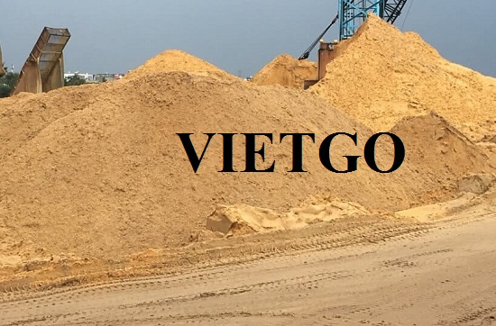 Cơ hội xuất khẩu cát sông cho một doanh nghiệp tại Trung Quốc