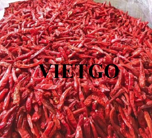 Cơ hội hợp tác với doanh nghiệp tại Ấn Độ cho đơn hàng xuất khẩu ớt khô