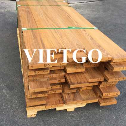 Thương vụ xuất khẩu gỗ teak xẻ sang thị trường Việt Nam