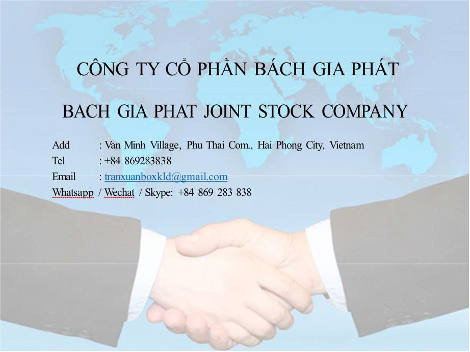 BACH GIA PHAT JOINT STOCK COMPANY